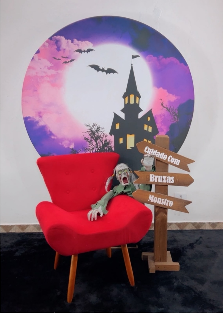 Cenário Halloween - Modelo 3 - TudFestas