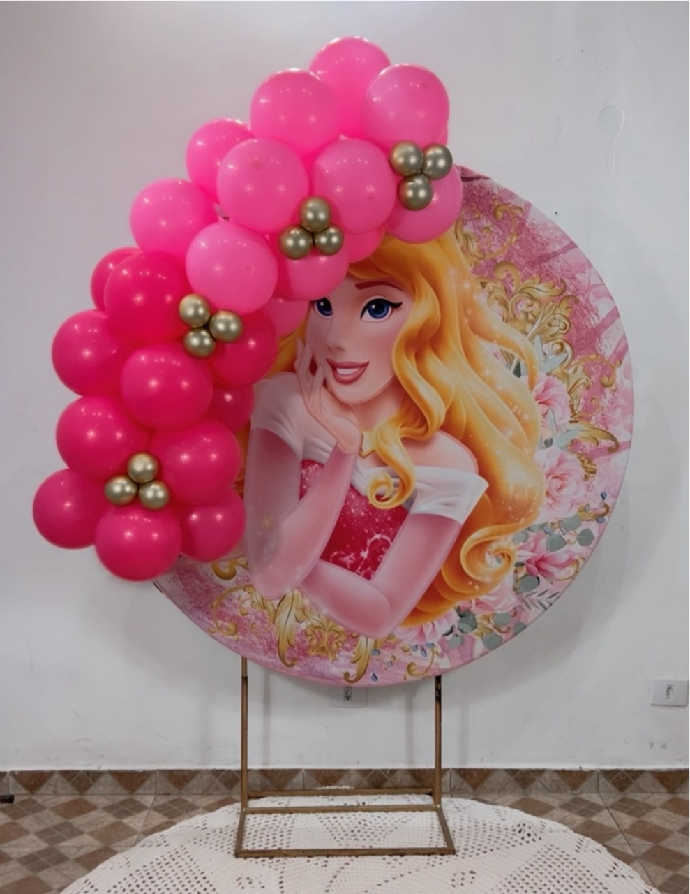 Arco de Balões - Venda (Mini Arco de Balões) Princesa Aurora - TudFestas