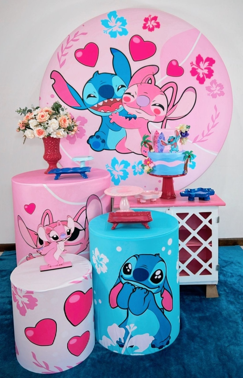Kit Prata Lilo Stitch E Angel - TudFestas