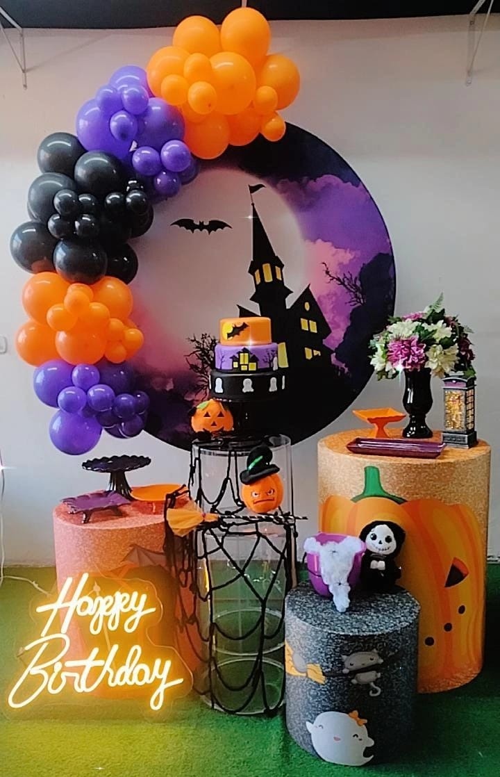 Composição Halloween Cubos Acrílicos  - TudFestas