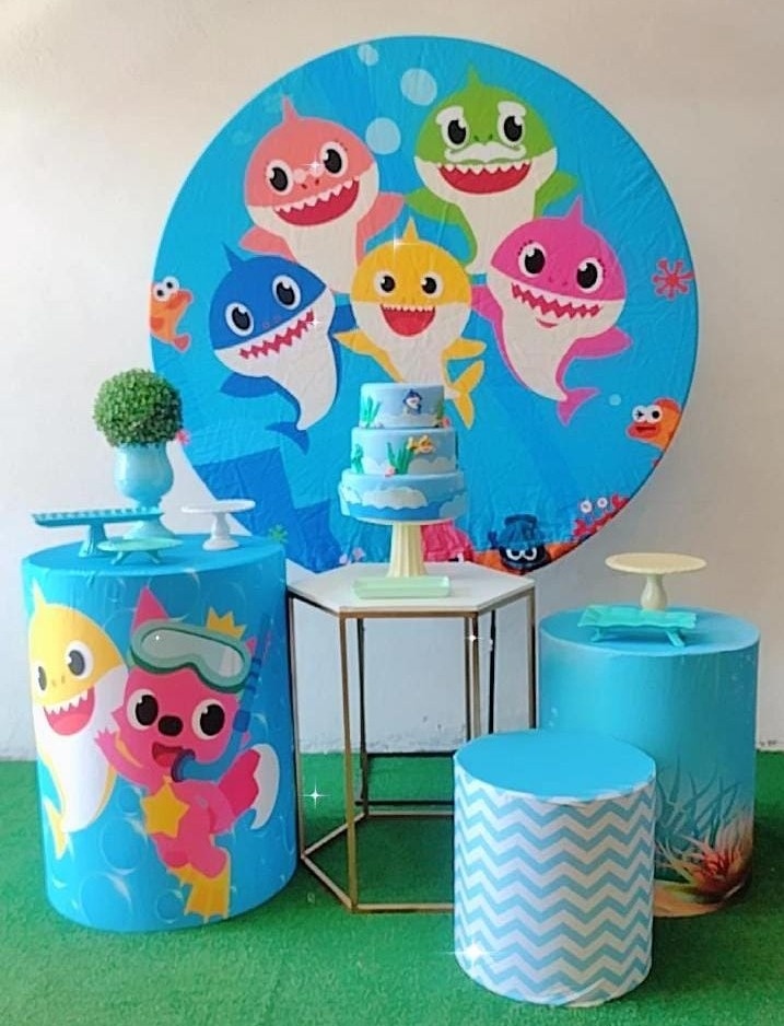 Kit Prata Baby Shark - TudFestas