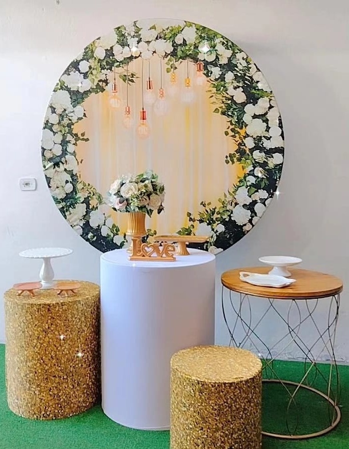 Kit Prata Floral Luzes  - TudFestas