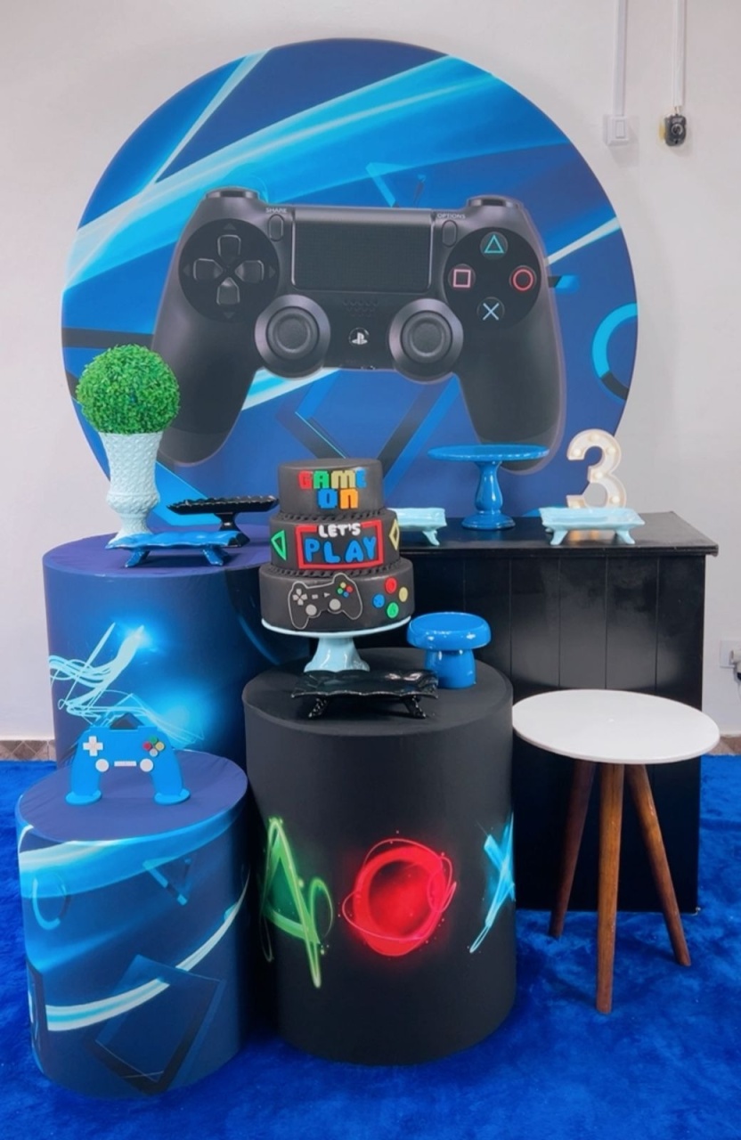 Kit Ouro Vídeogame - Modelo 2 - TudFestas