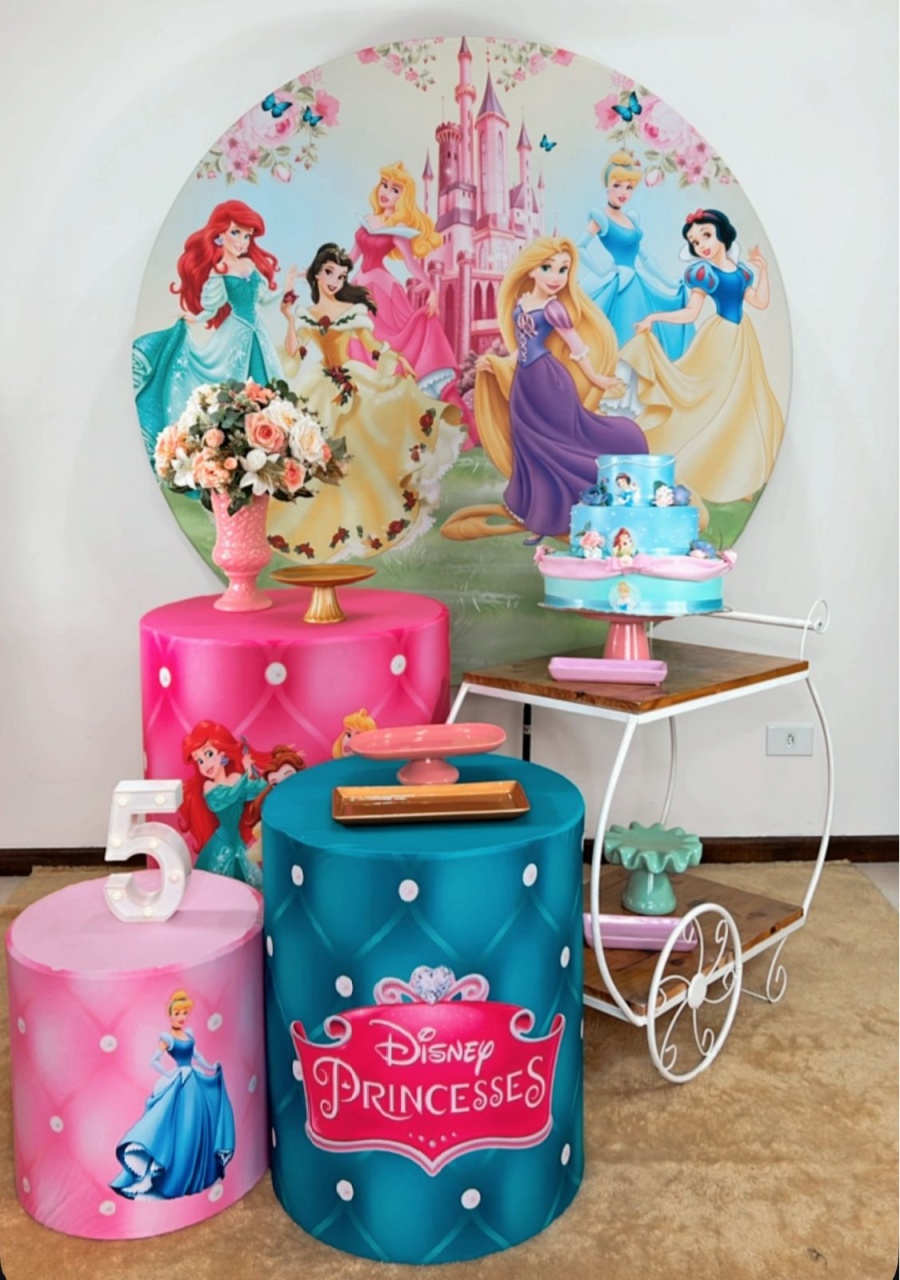 Kit Prata Princesas - Modelo 2 - TudFestas