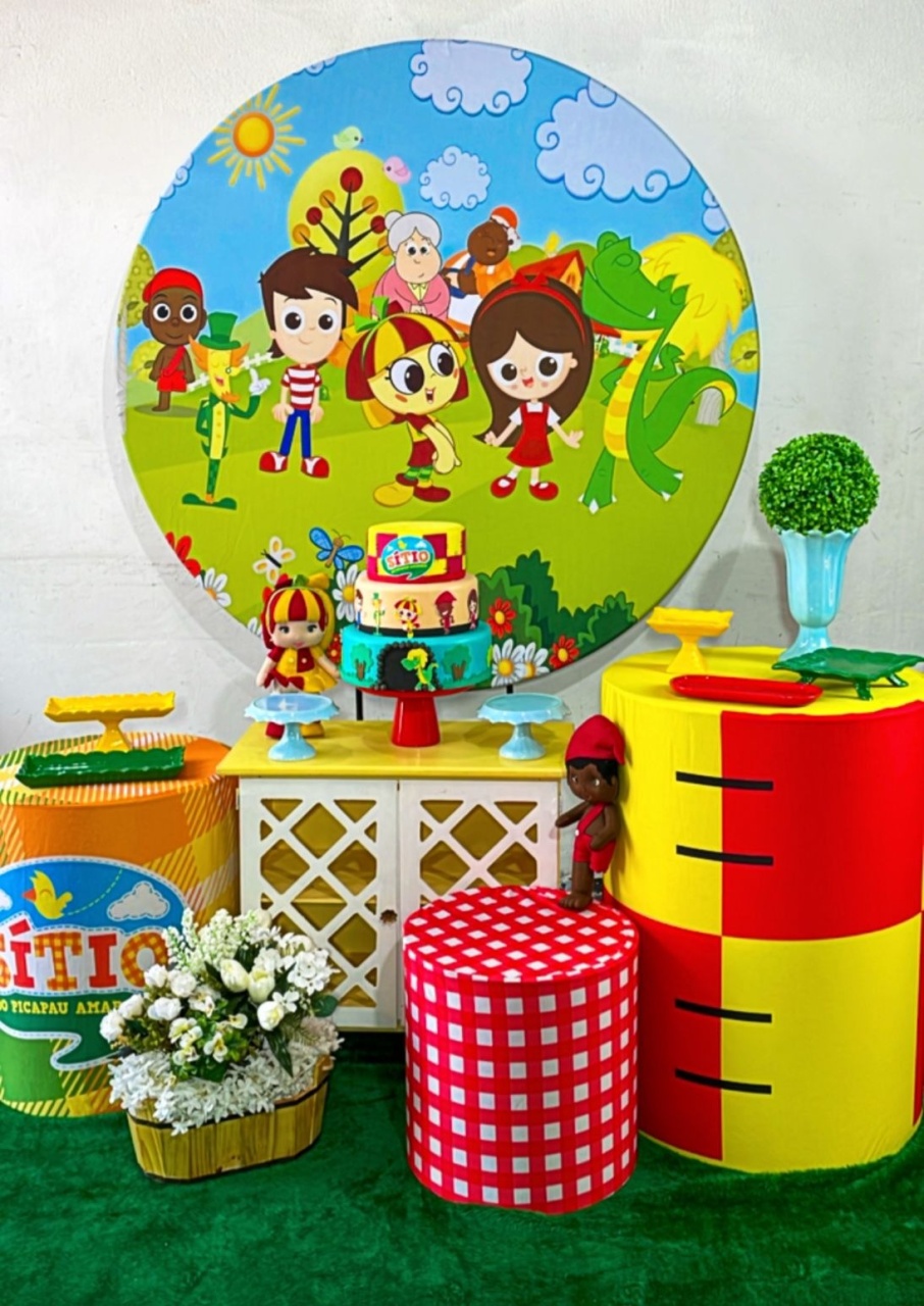 Kit Ouro Sitio Pica-Pau Amarelo Modelo 2  - TudFestas