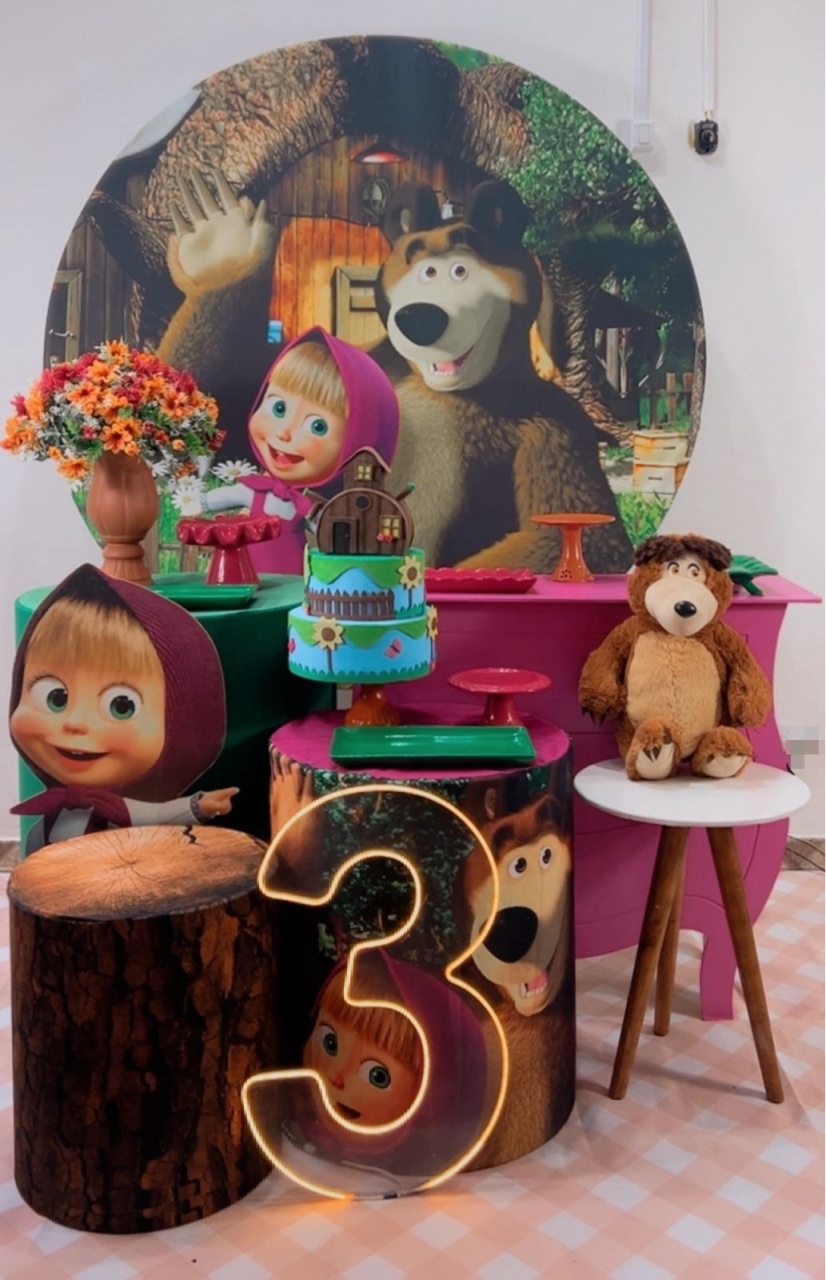 Kit Diamante  Masha E O Urso - TudFestas