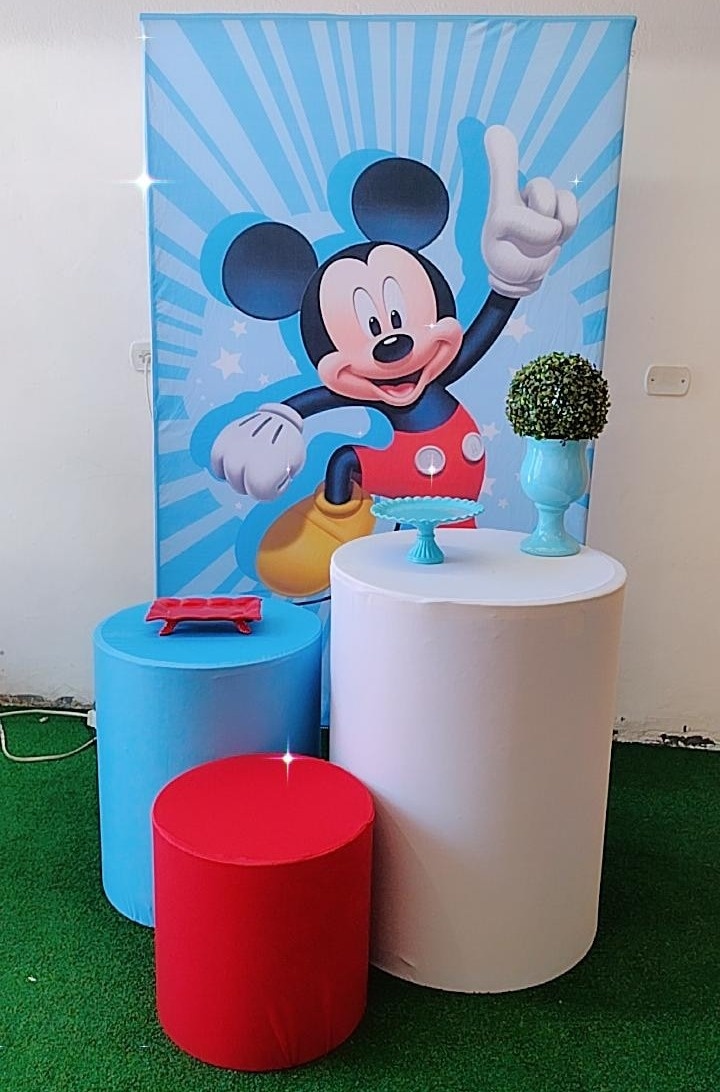 Kit Promocional Mickey Quadrado  - TudFestas