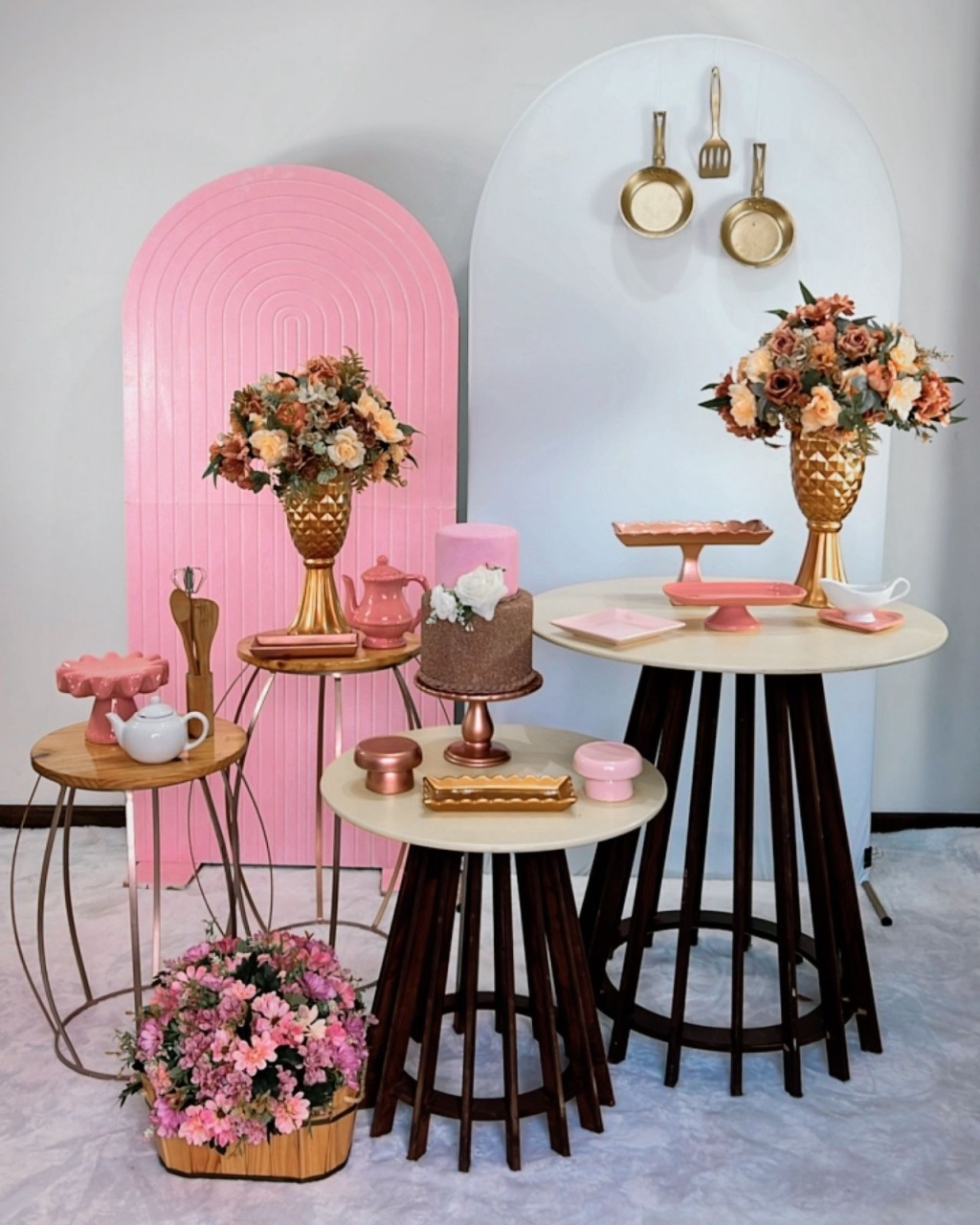 Composição Rose - Chá de Cozinha - Modelo 2 - TudFestas