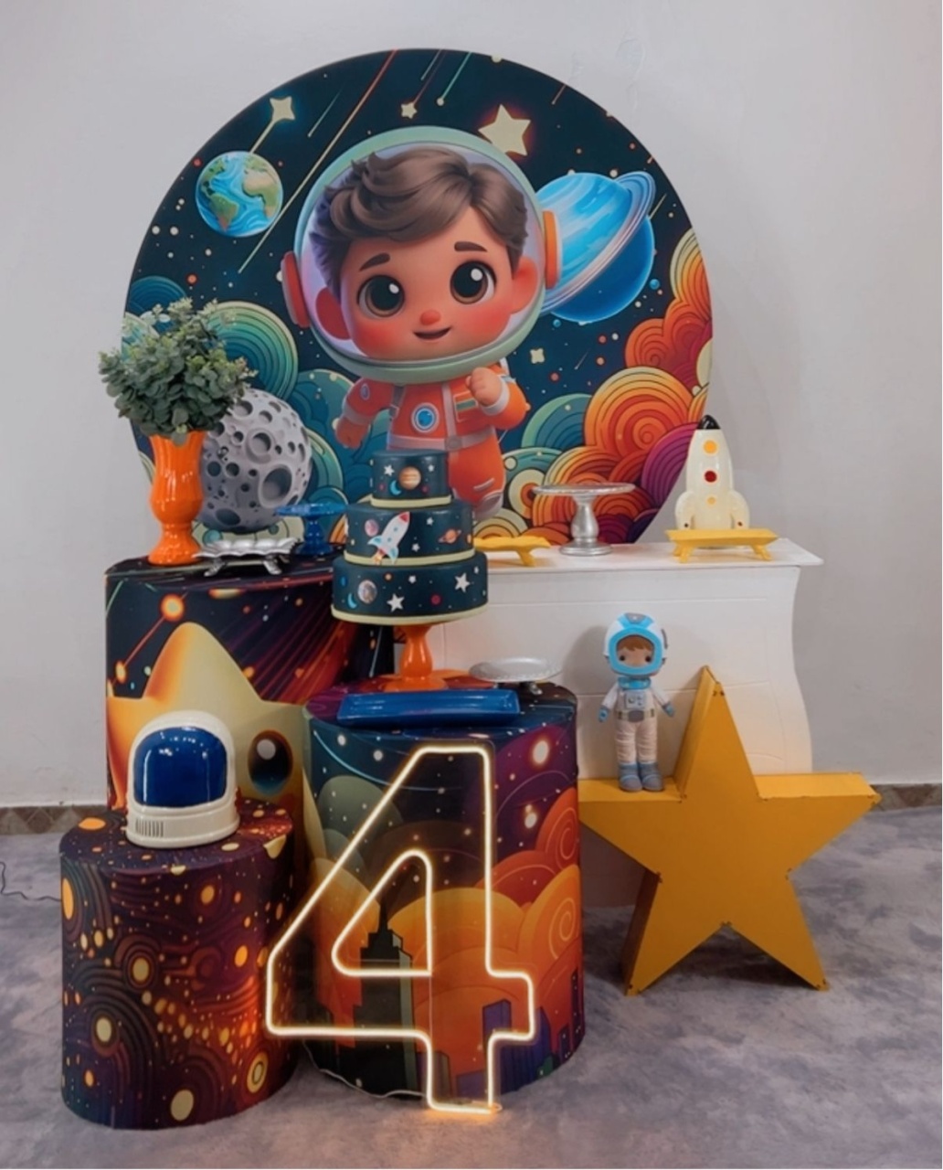 Kit Diamante Astronauta - Modelo 2 - TudFestas