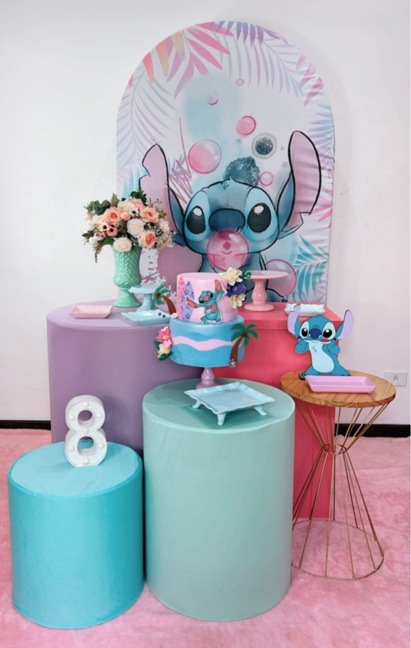 Kit Ouro Lilo Stitch 3 - Modelo 2 - TudFestas