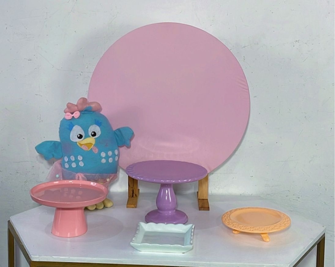 Kit Rubi Galinha Pintadinha Rosa Mod 2 - TudFestas