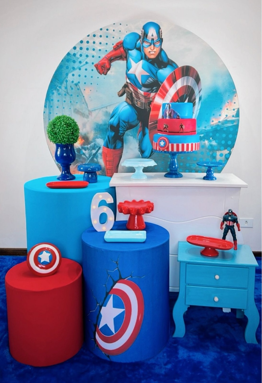 Kit Ouro Capitão América  - TudFestas