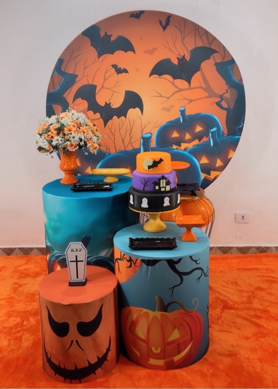 Kit Prata Halloween Abóbora - TudFestas
