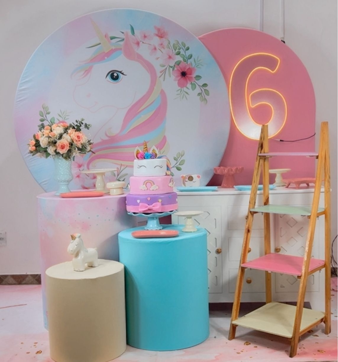 Unicórnio Composição - Modelo 2 - TudFestas
