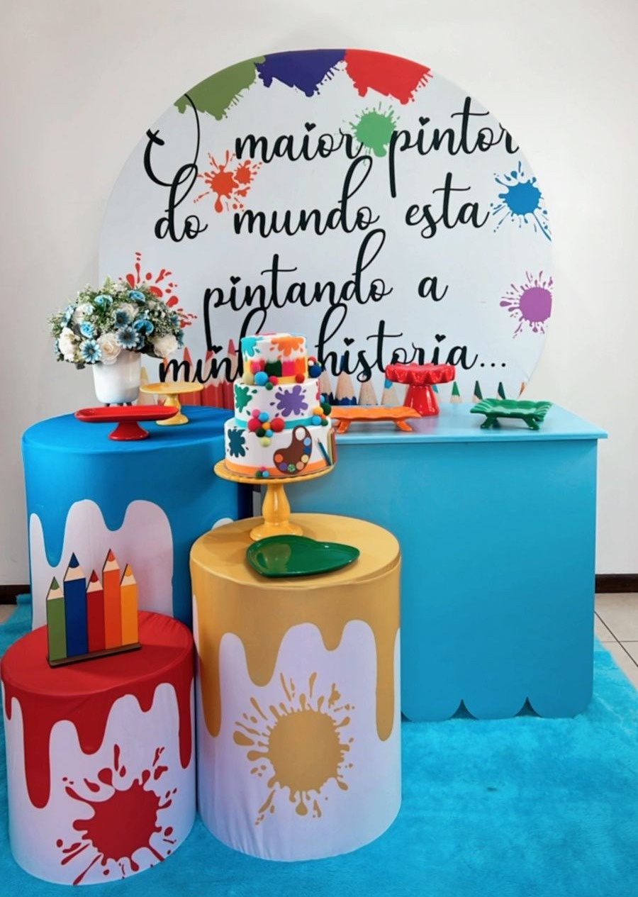 Kit Prata O Maior Pintor Do Mundo - Modelo 2 - TudFestas