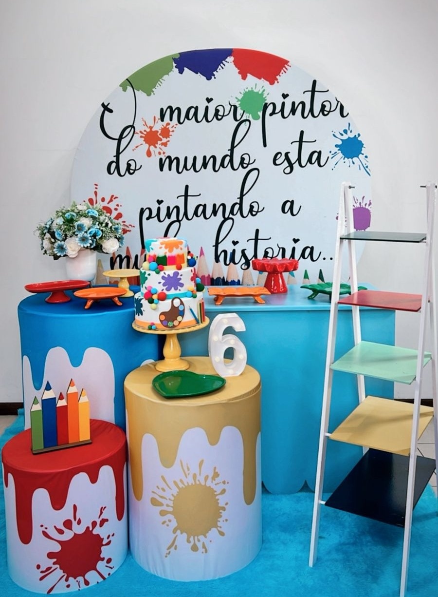 Kit Ouro O Maior Pintor Do Mundo - Modelo 2 - TudFestas