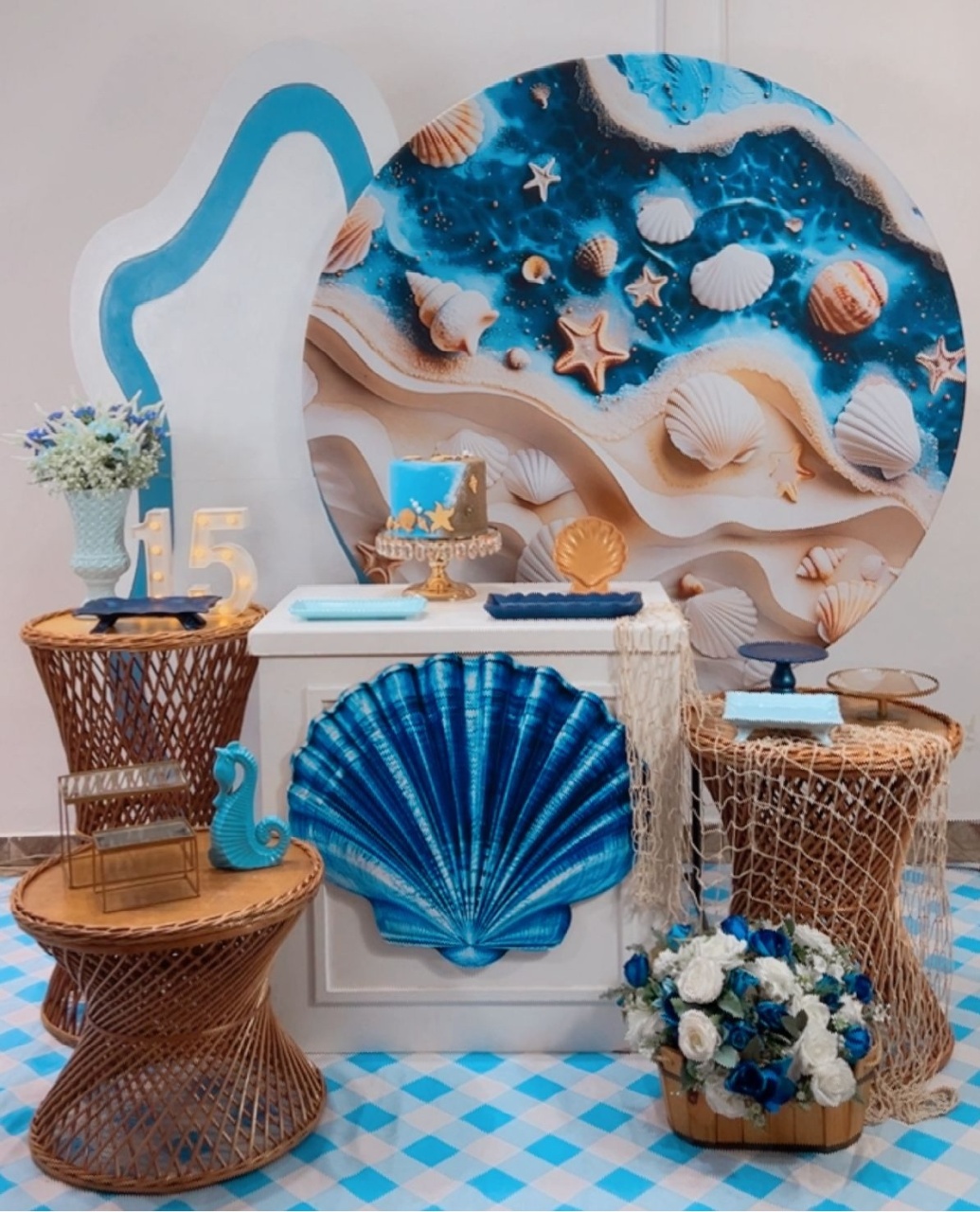 Composição Fundo Do Mar - Modelo 9 - TudFestas