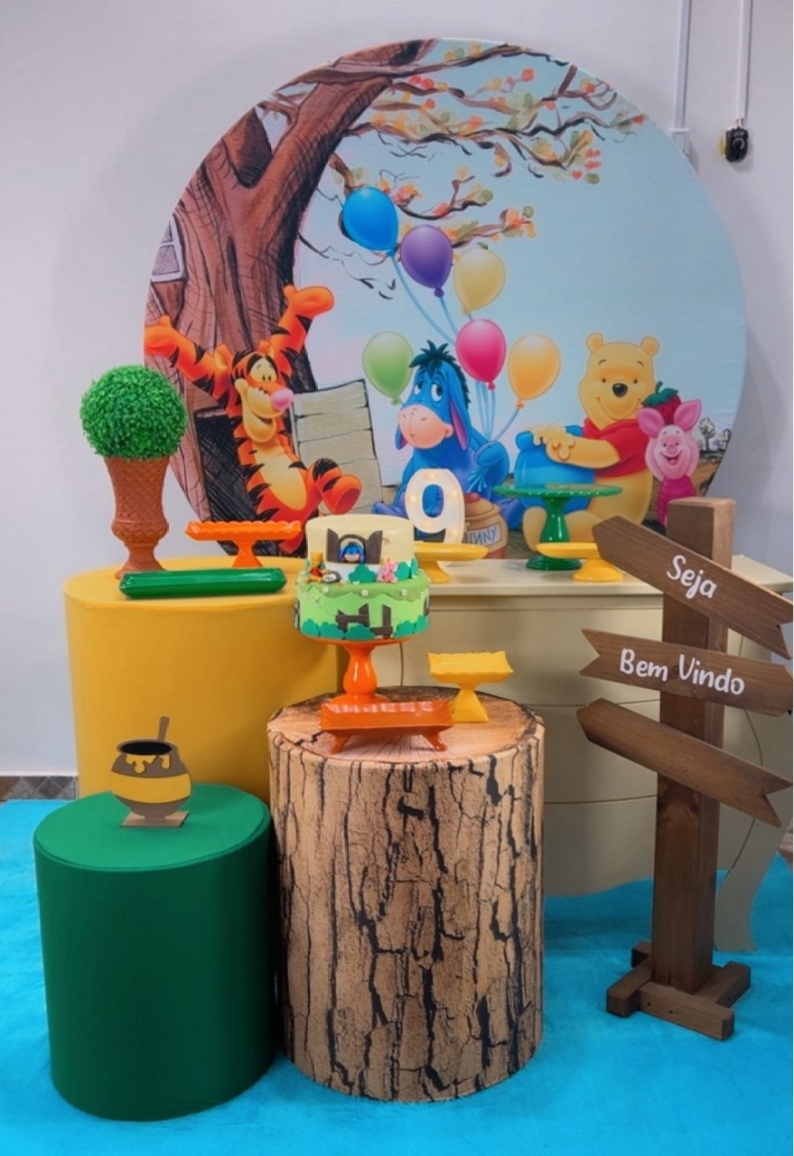 Kit Ouro Ursinho Pooh - Modelo 2 - TudFestas
