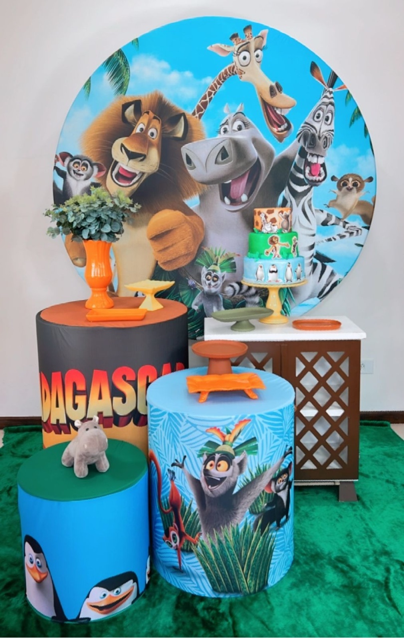 Kit Prata Madagascar Modelo 2 - TudFestas