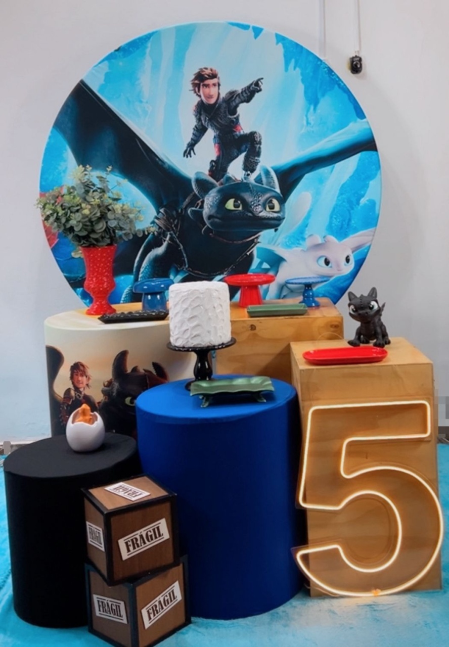 Kit Diamante Como Treinar Meu Dragão - TudFestas