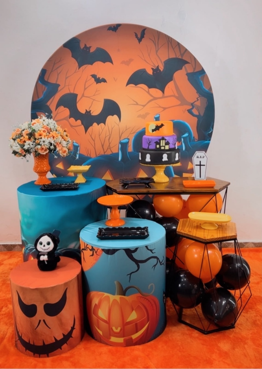 Kit Ouro Halloween Abóbora - Modelo 2 - TudFestas