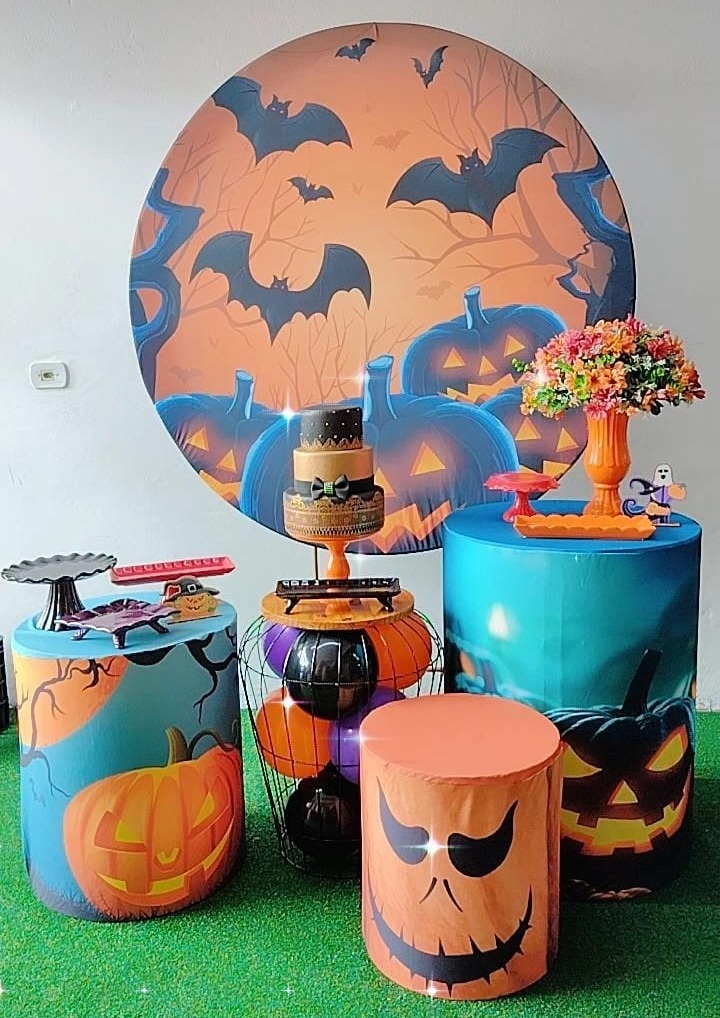 Kit Prata Halloween Abobora - TudFestas