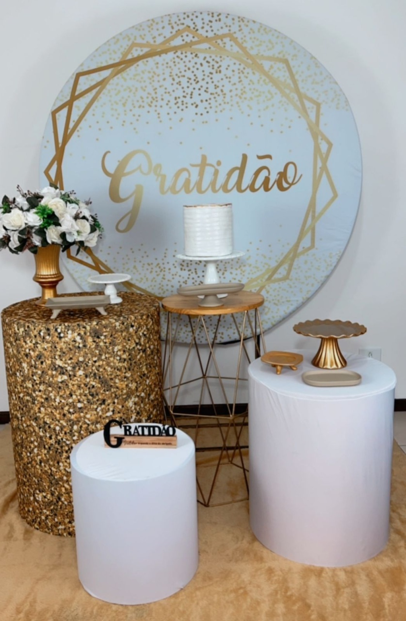 Kit Prata Gratidão  - TudFestas