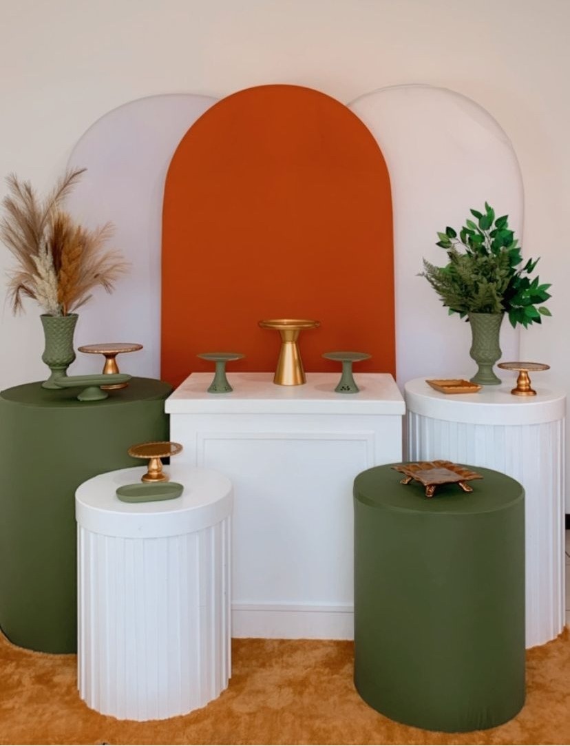 Composição Terracota Com Verde Militar  - TudFestas