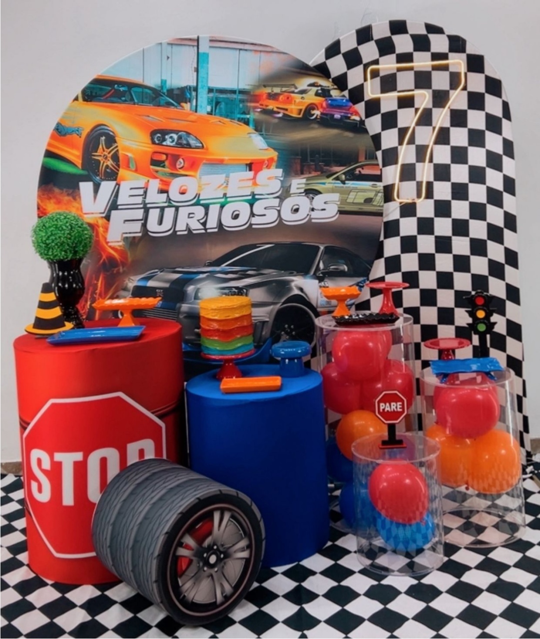 Velozes E Furiosos Composição - Modelo 2 - TudFestas