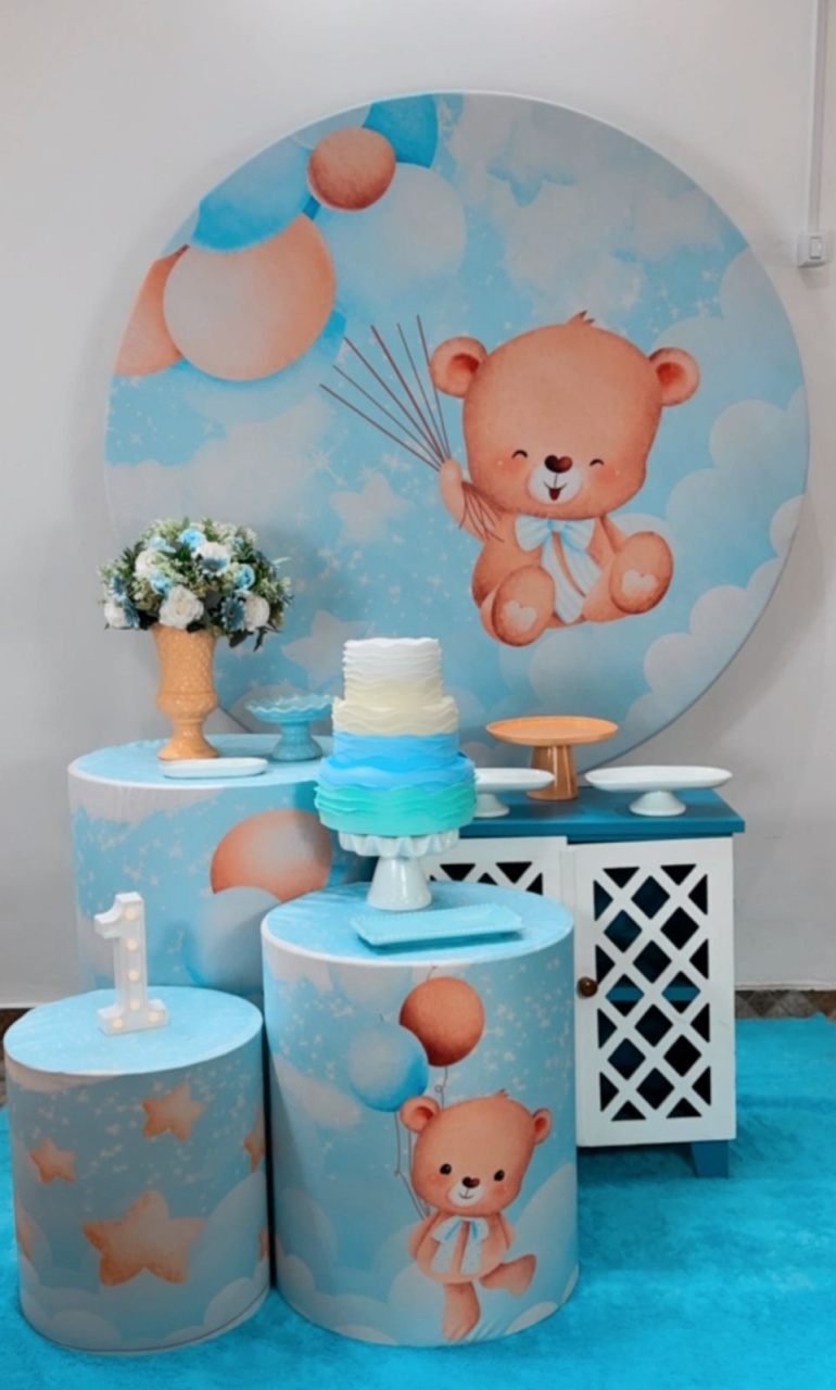 Kit Prata Ursinho Baby - Modelo 2 - TudFestas