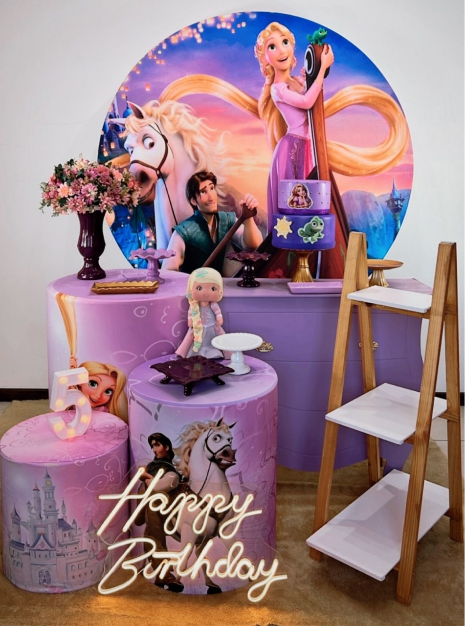 Kit Diamante Rapunzel - Modelo 2 - TudFestas