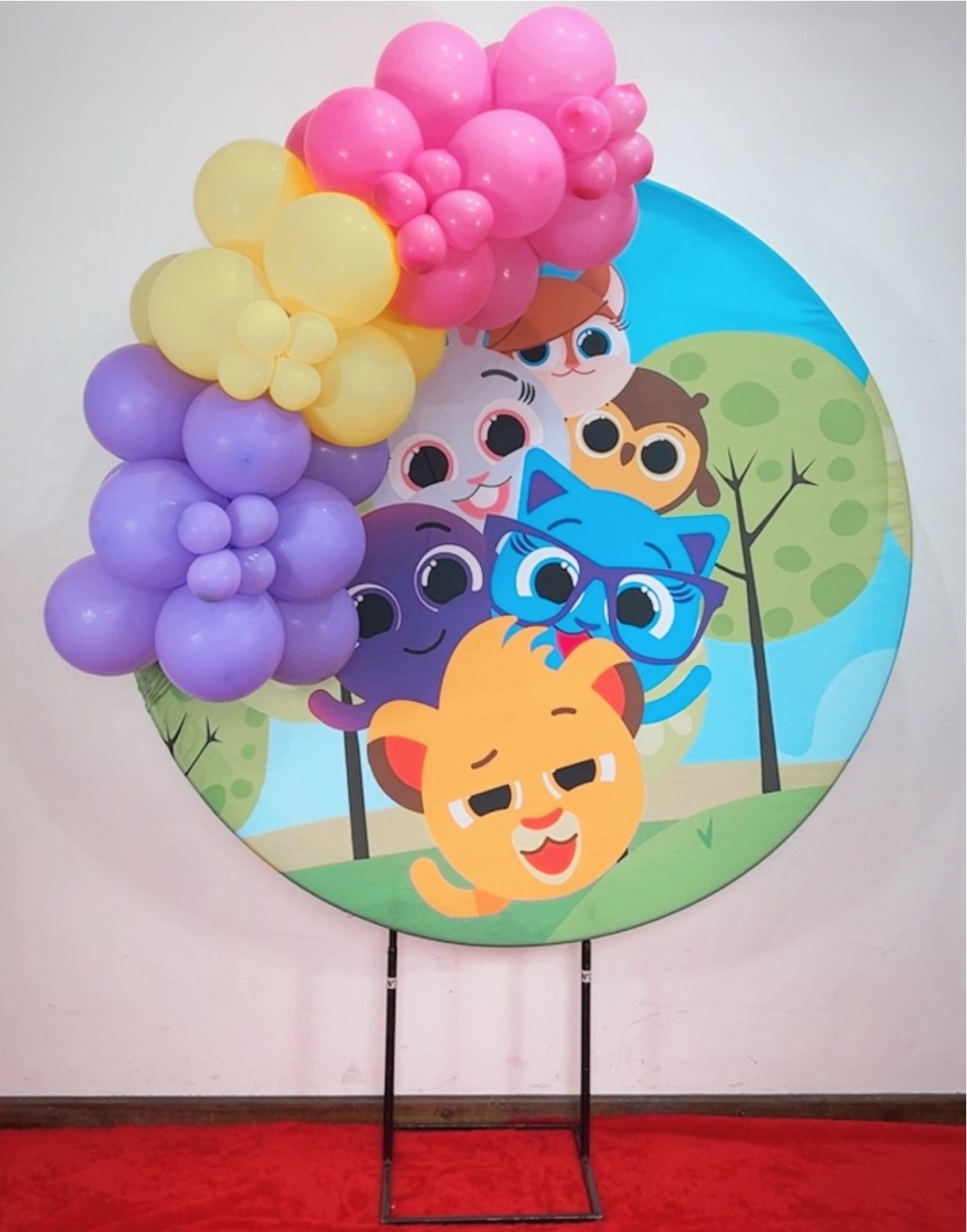 Arco de Balões - Venda (Mini Arco de Balões) Bolo Fofos - TudFestas