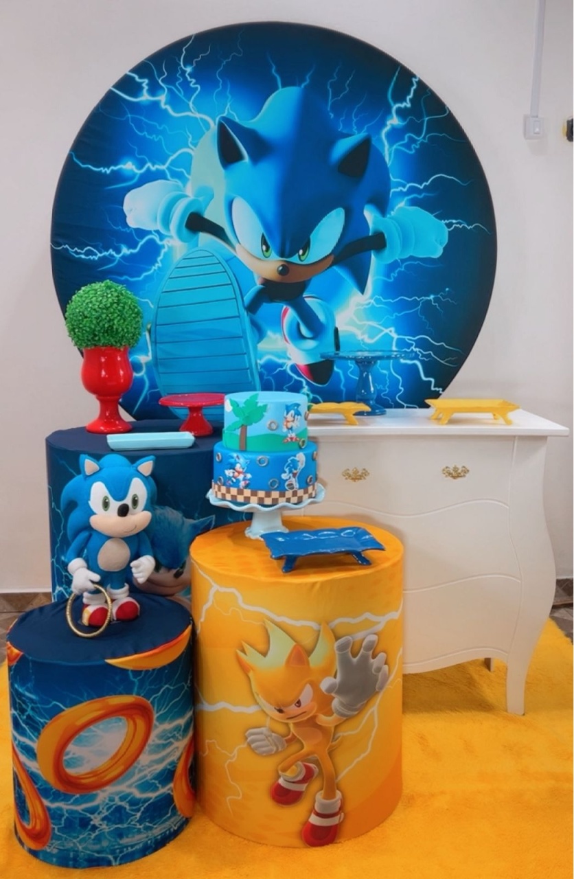 Kit Prata Sonic Raios - Modelo 2 - TudFestas