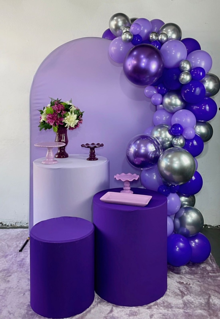 Composição Roxo Com Lilás - TudFestas