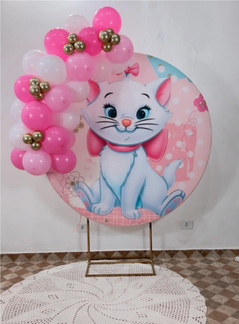 Arco de Balões - Venda (Mini Arco de Balões) Gata Marie - TudFestas