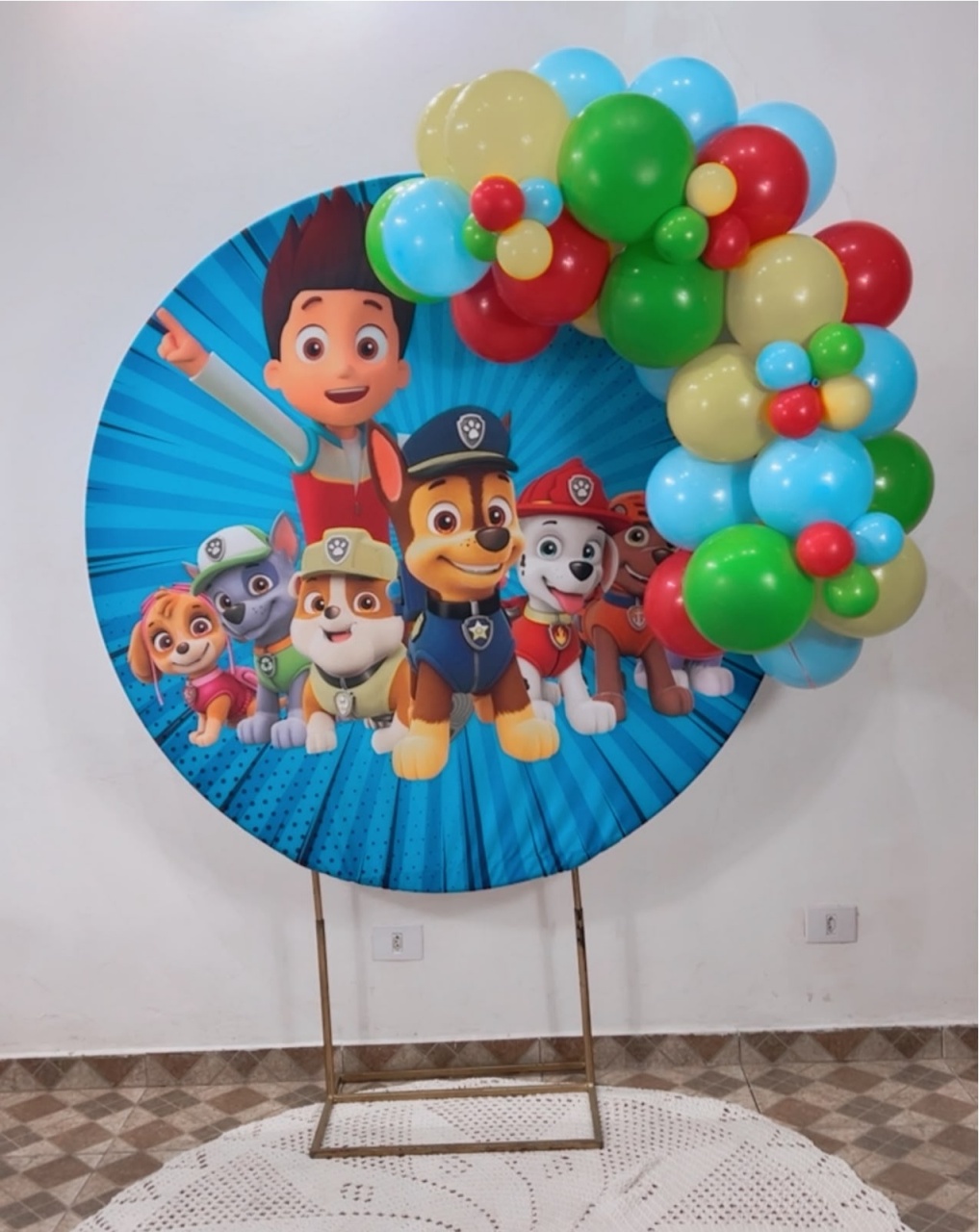 Arco de Balões - Venda (Mini Arco de Balões) Patrulha - TudFestas