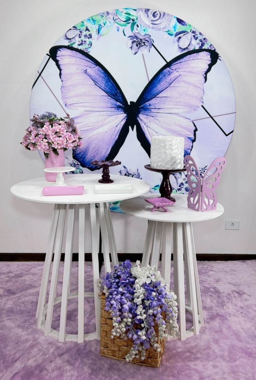 Borboleta Lilás Composição - Modelo 2 - TudFestas