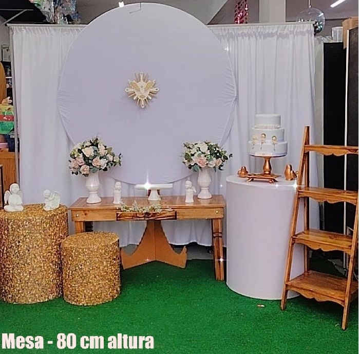 Composição Batizado Mesas - Modelo 4 - TudFestas