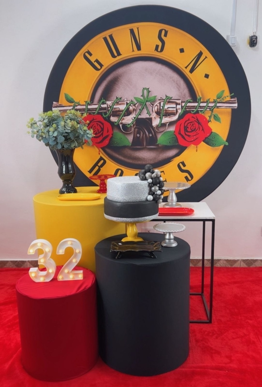 Kit Prata Guns.n. Roses - TudFestas