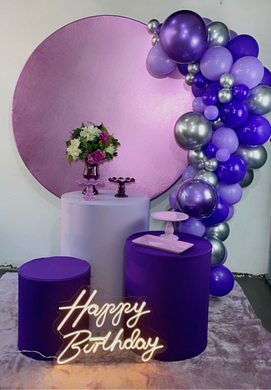 Composição Roxo Com Lilás Mod 3 - TudFestas