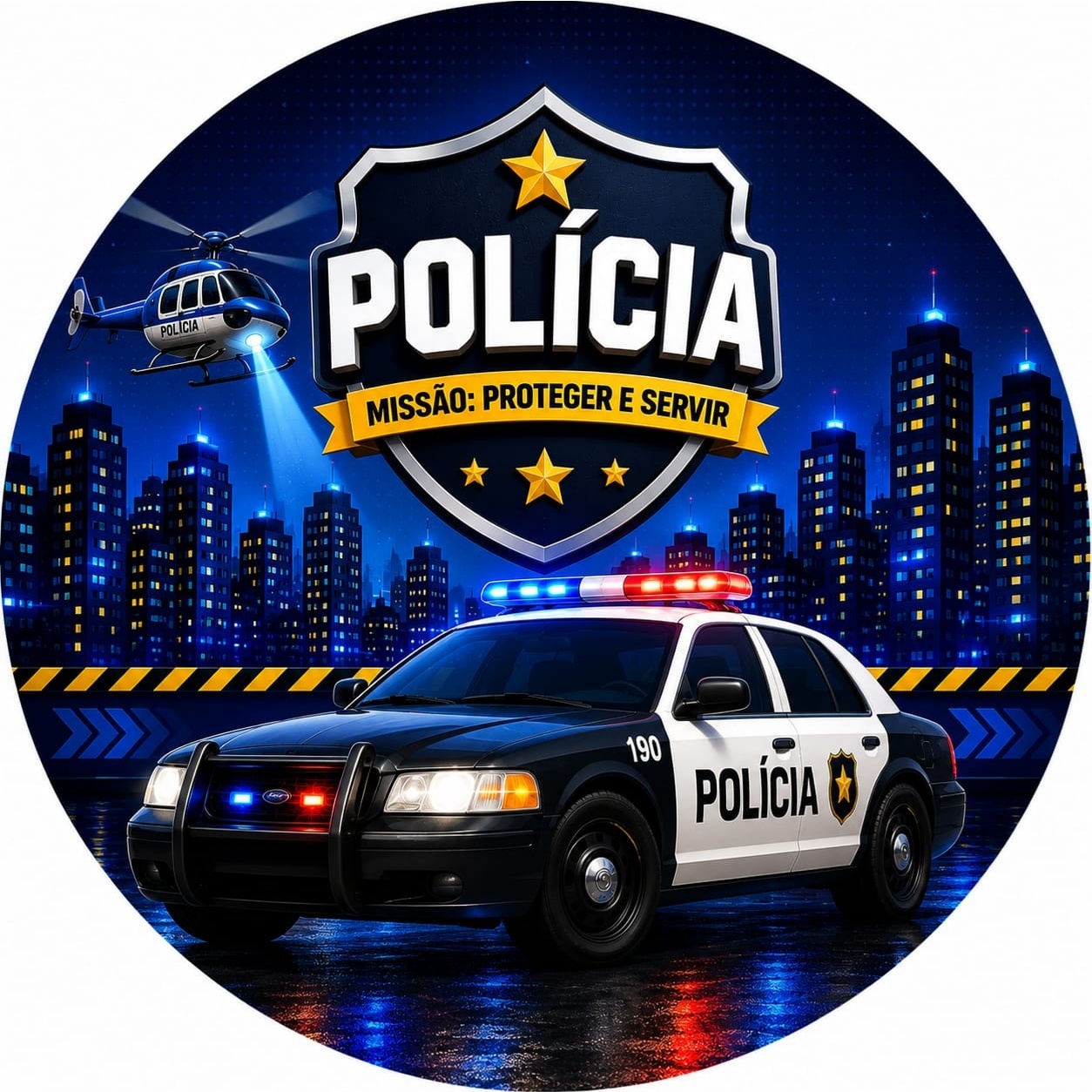 Kit Ouro Policial - TudFestas