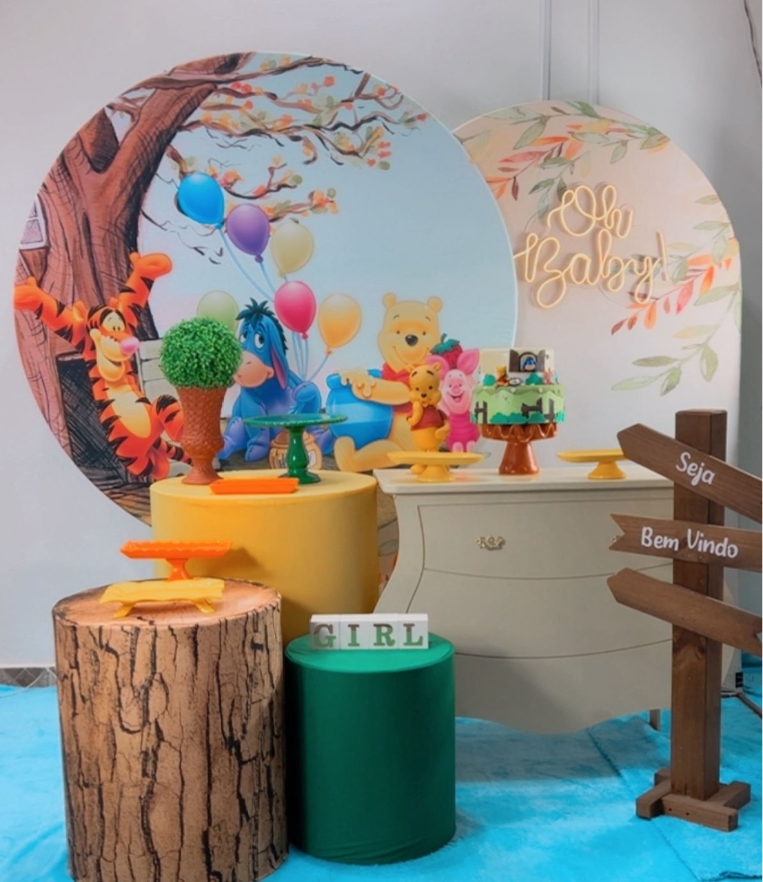 Ursinho Pooh Composição - Modelo 2 - TudFestas