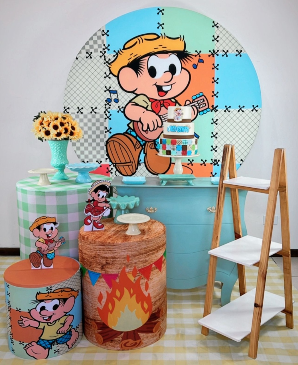 Kit Ouro Chico Bento - Modelo 2 - TudFestas