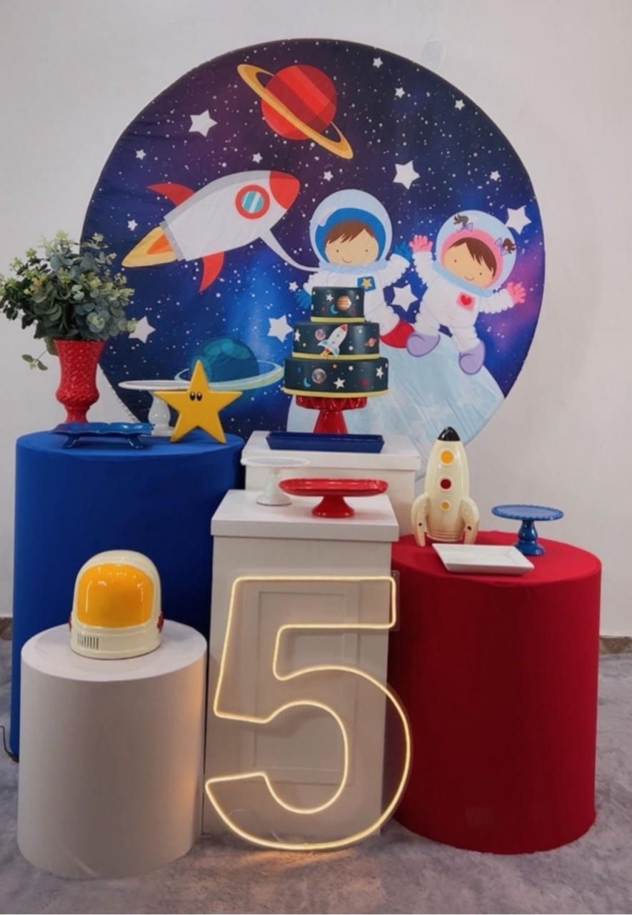 Kit Diamante Astronauta Foguete - Modelo 2 - TudFestas