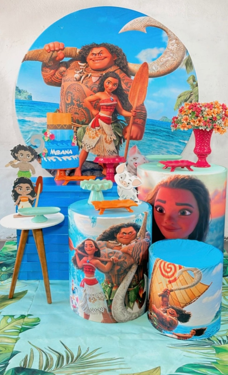 Kit Ouro Moana Grande Mod 2 - TudFestas