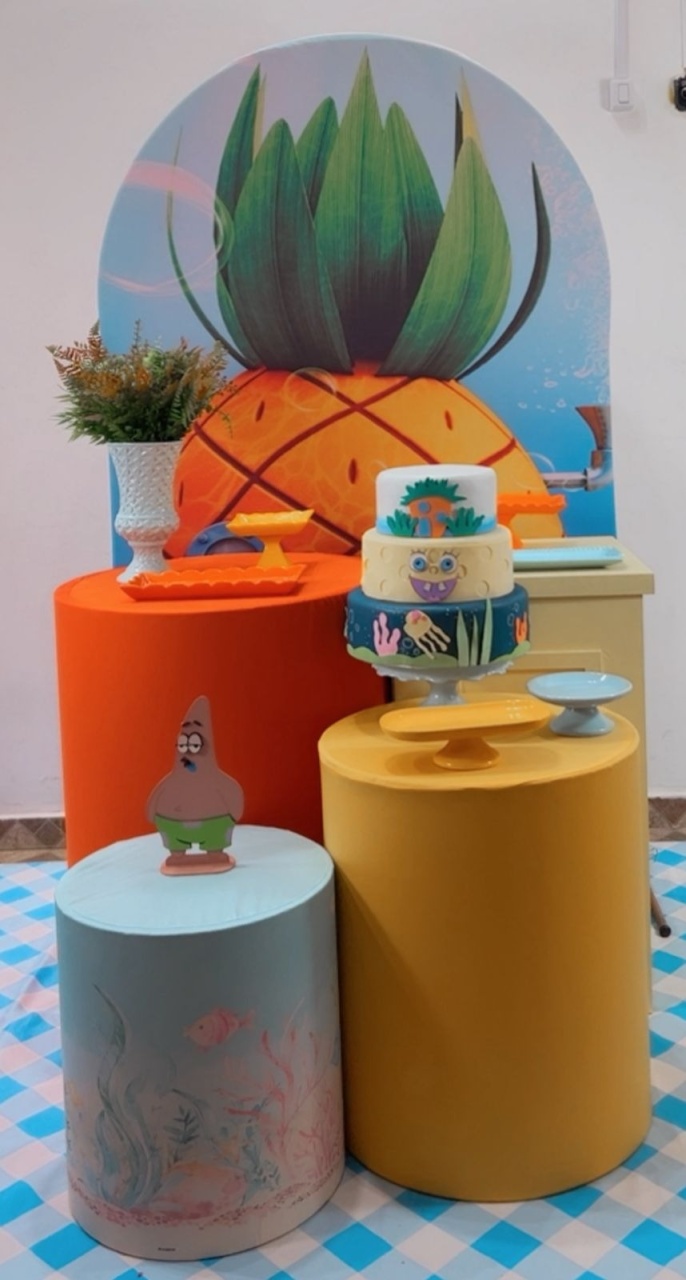Kit Prata Bob Esponja Romano - Modelo 2 - TudFestas