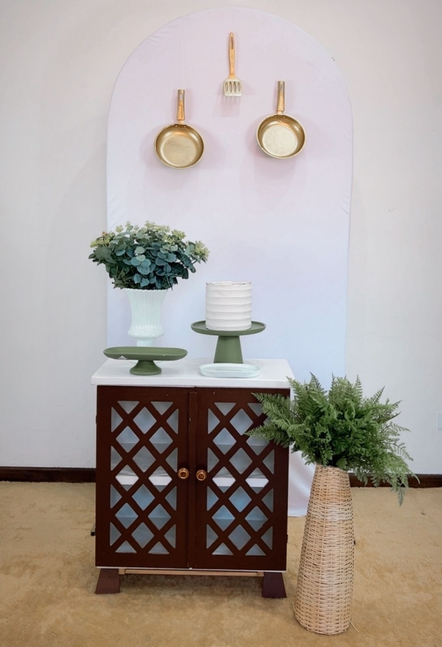 Composição Verde Branco- Chá de Cozinha - Modelo 2 - TudFestas