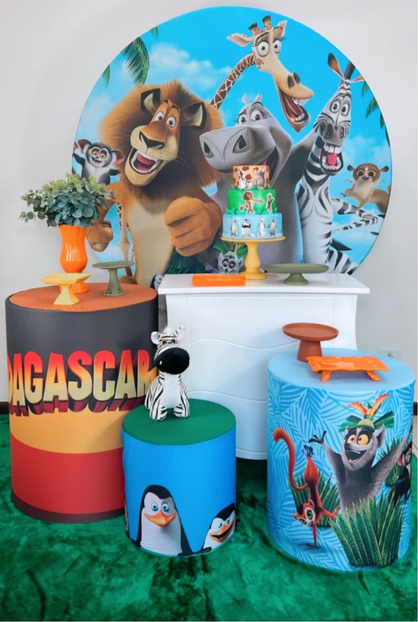 Kit Prata Madagascar Modelo1 - TudFestas