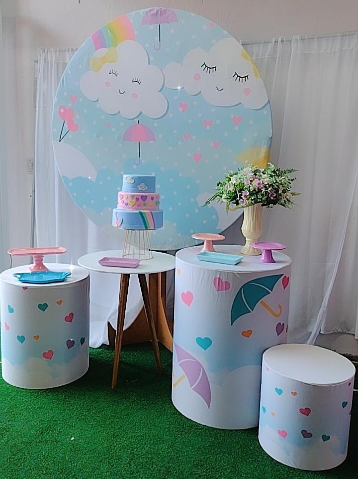Kit Prata Chuva de Amor - Modelo 2 - TudFestas