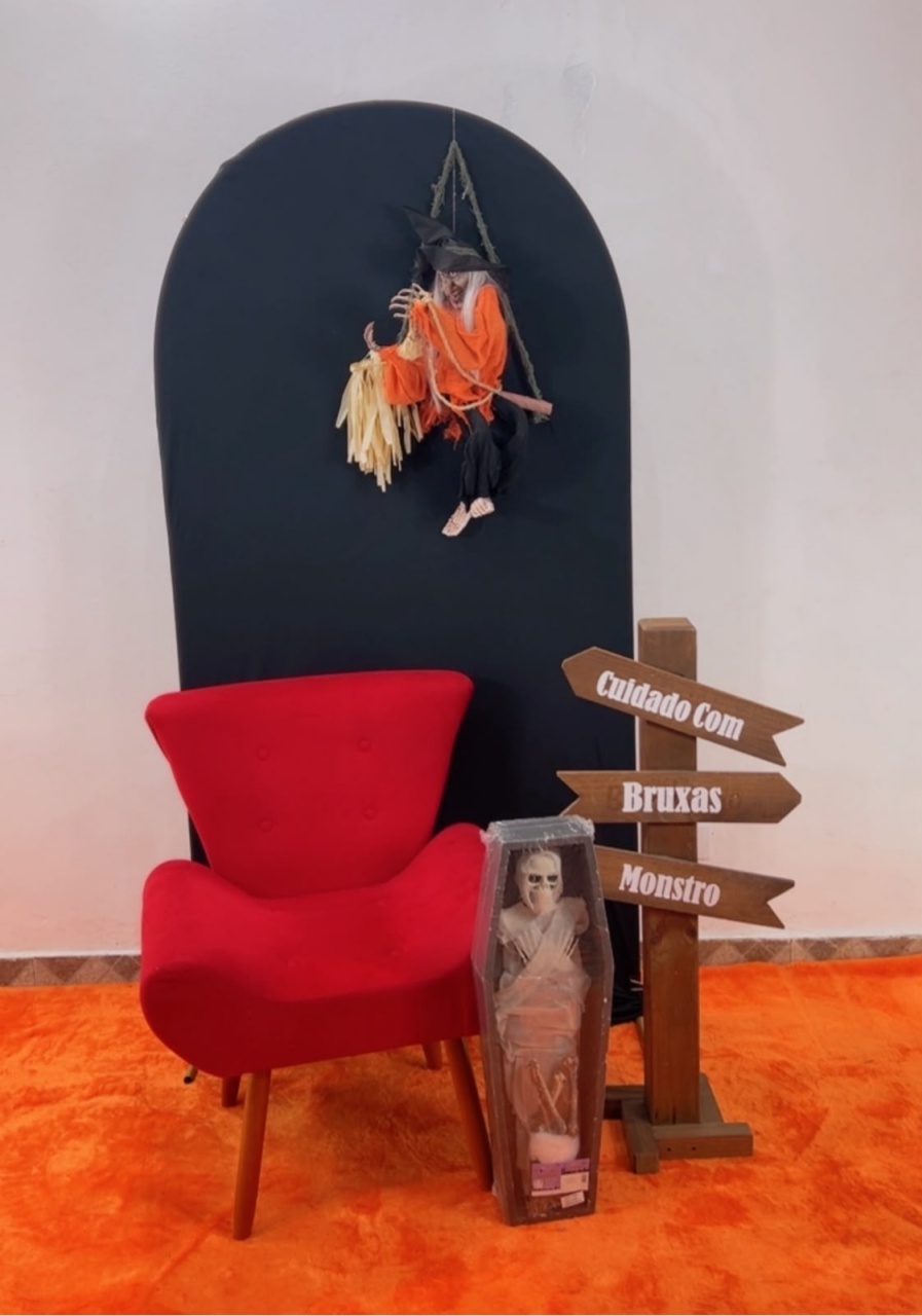 Cenário Halloween Abóbora - TudFestas
